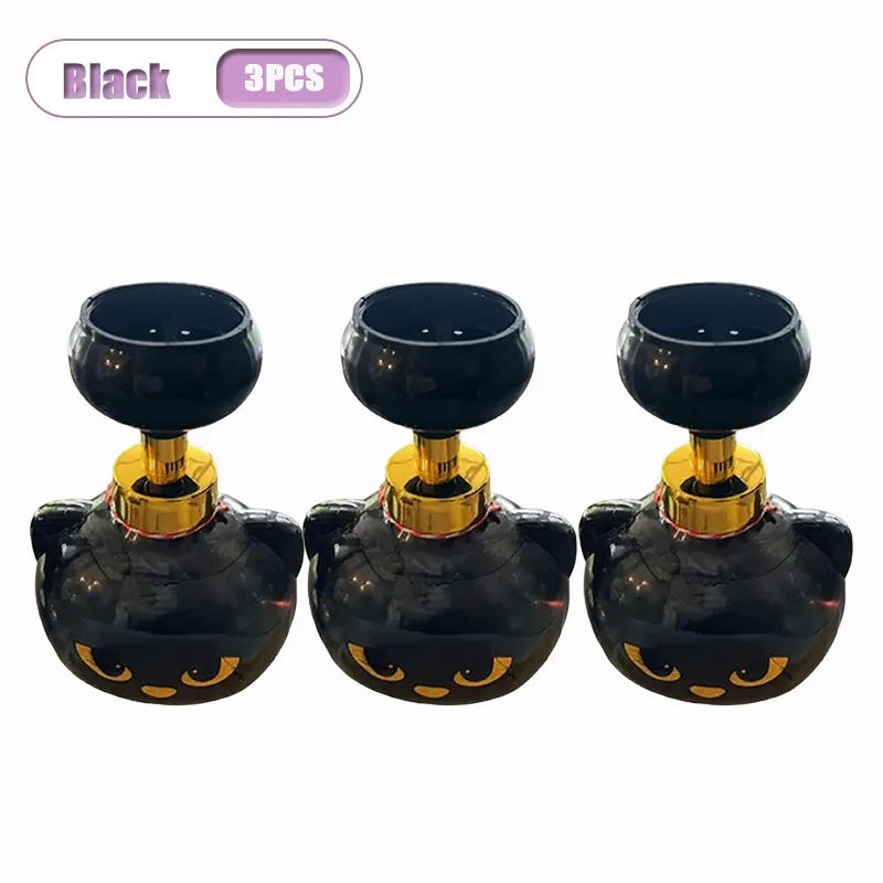 Cat Paw Foaming Soap Dispenser 500ml – Refillable, 1–5 Pack Foaming Soap Dispenser Babs Black-3PCS