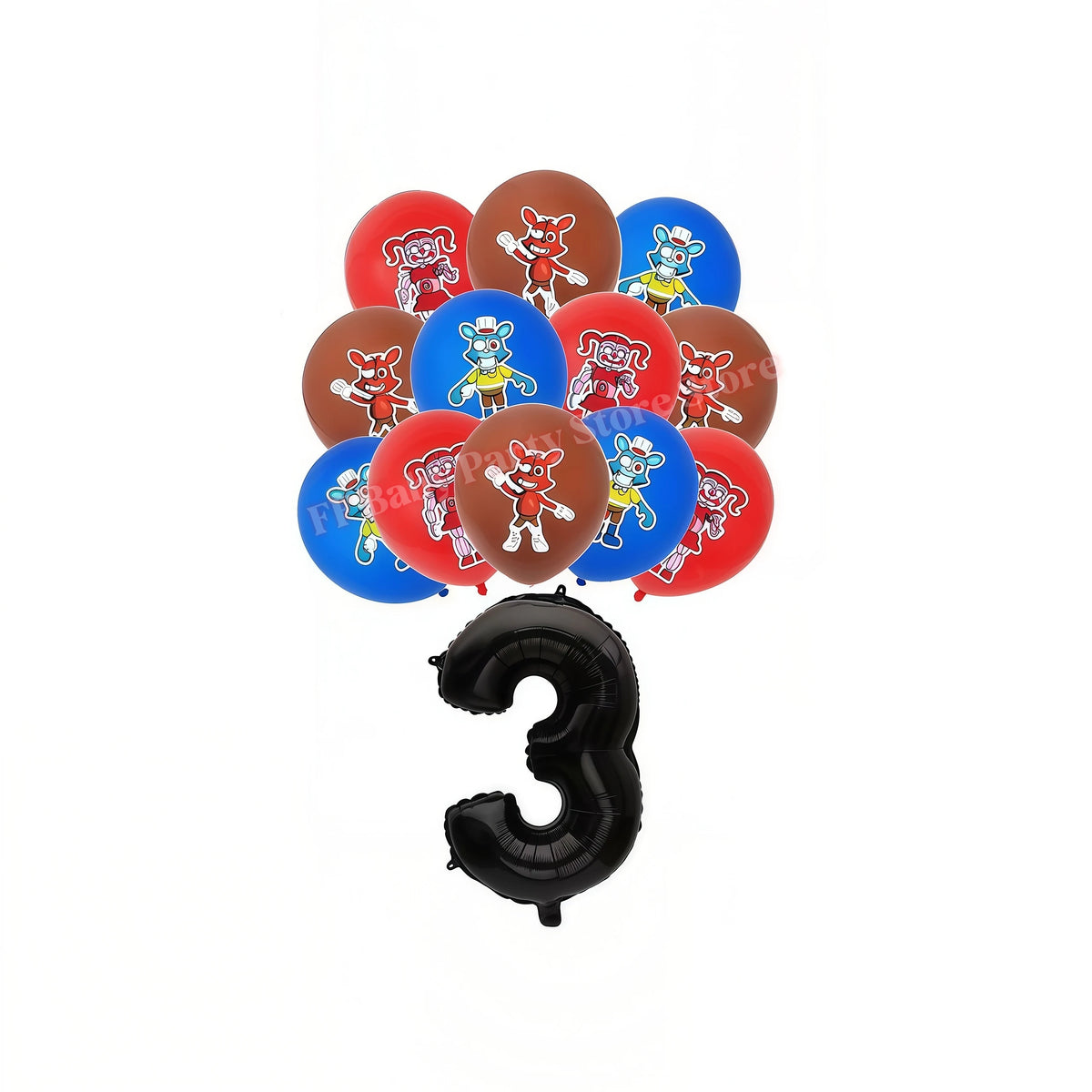 Five Nights Bear Birthday Party Decorations Set for Kids Birthday Party Set Babs 19pcs Balloons-3 others