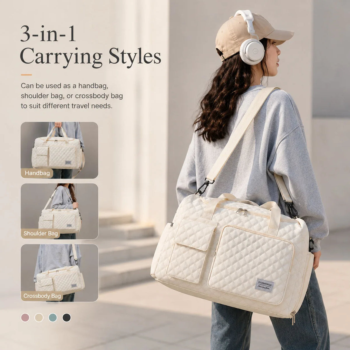 Outdoor Dry Wet Separation Luggage Bag | Dual-Sided Dividers Outdoor Luggage Bag Babs
