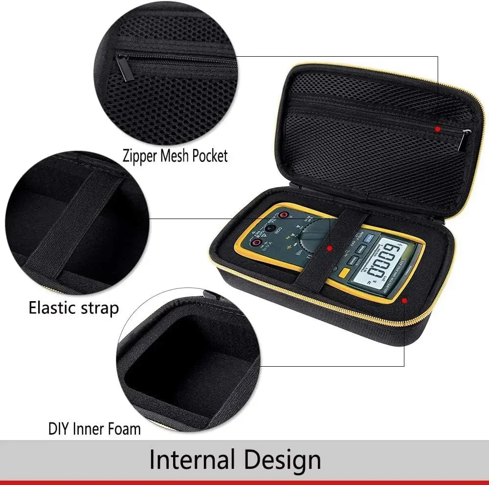 Hard EVA Case for Fluke 117/115/87V/88V Digital Multimeter Multimeter Carry Case Babs