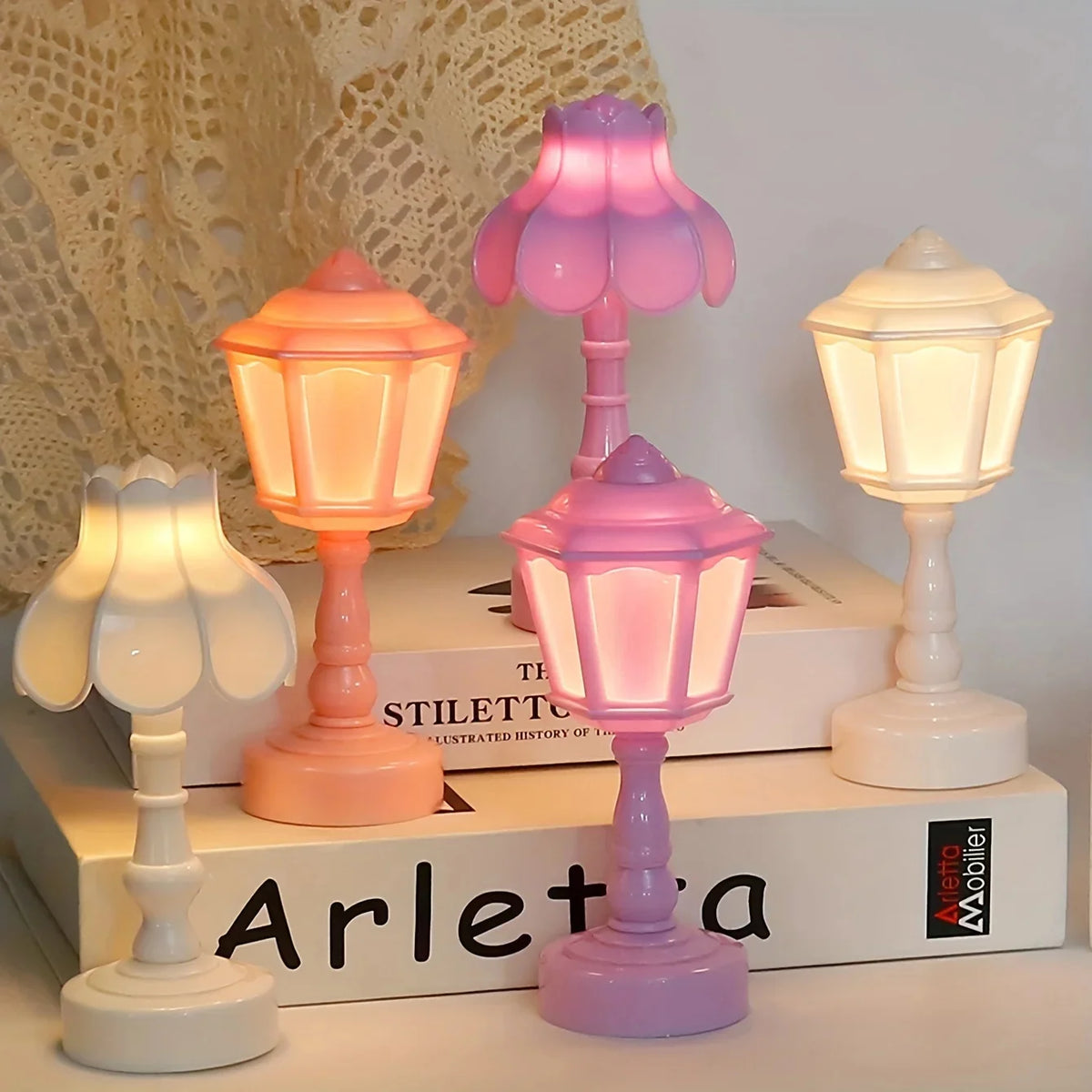 Geometric Flower Bud LED Touch Table Lamp | Night Light LED Table Lamp Babs