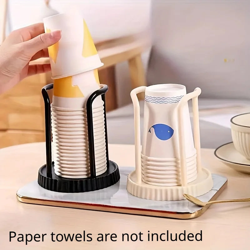 Countertop Disposable Cup Holder & Stemware Rack Organizer Cup Holder Dispenser Babs 2pcs