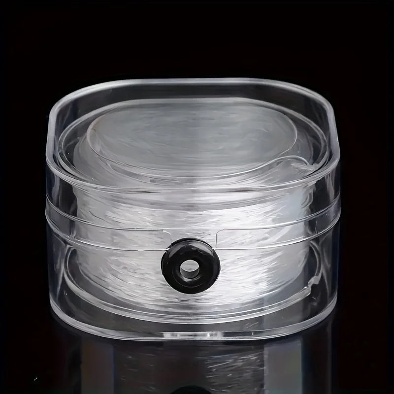 99.97m Elastic Beading Cord – Transparent Stretch Jewelry String Elastic Beading Cord Babs Clear