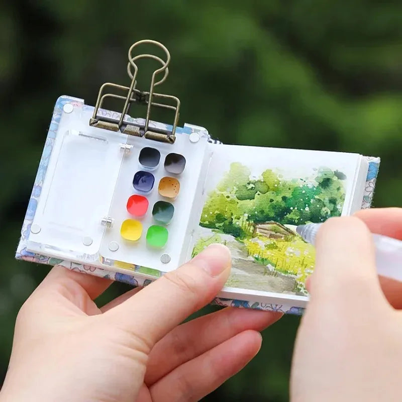 Acrylic Mini Watercolor Palette 8/15 Grids – Portable Travel Tray Watercolor Palette Babs 8