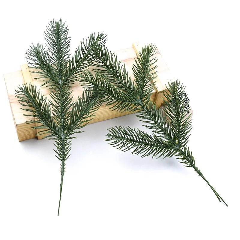 Artificial Pine Needle Branches 20/50pcs – Christmas DIY Decor Artificial Pine Sprigs Babs