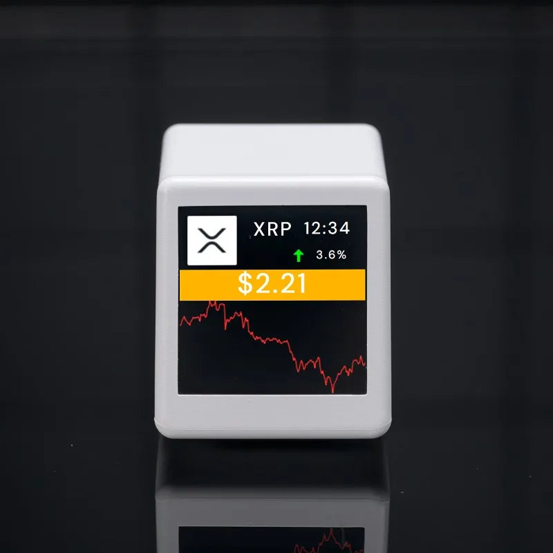 WiFi Crypto Price Tracker Desk Clock – BTC & 300 Coins Crypto Tracker Clock Babs