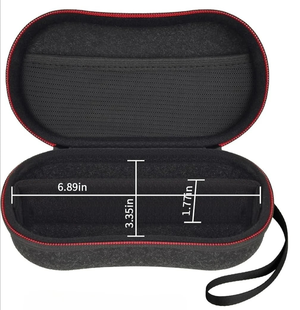 Double Sunglasses Case – Hard Shell Dual Eyeglass Organizer Eyeglass Storage Case Babs black