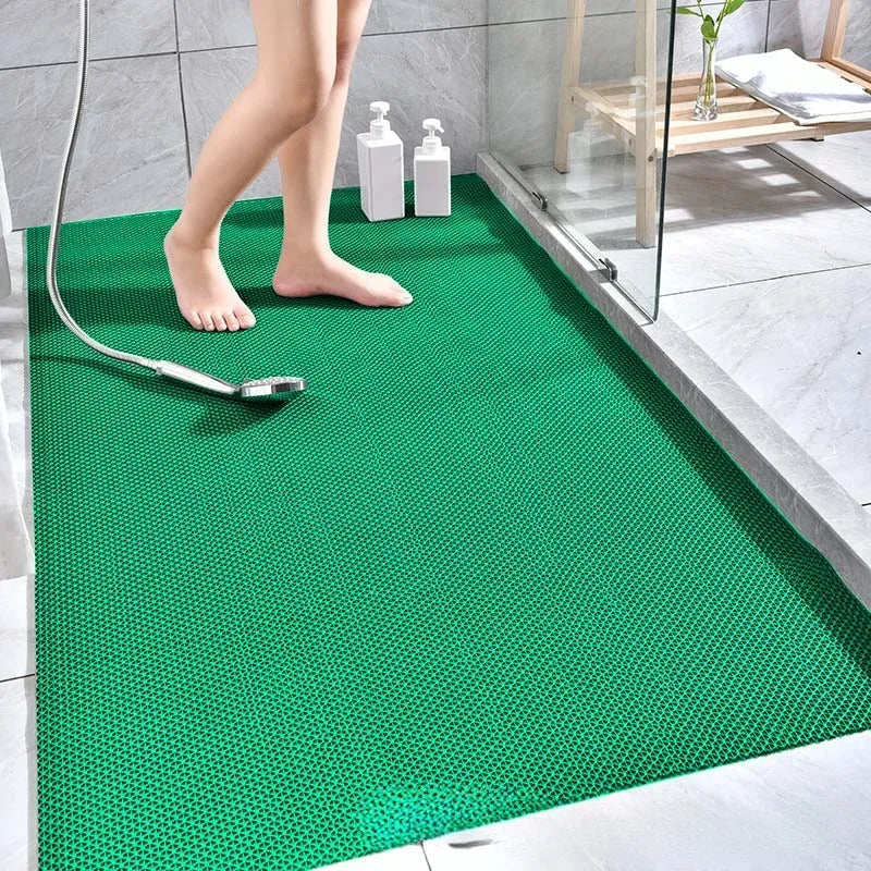 Non-Slip PVC Floor Mat – Waterproof & Quick-Drain for Bath/Kitchen Non-Slip Floor Mat Babs Green 40x90CM-8PCS