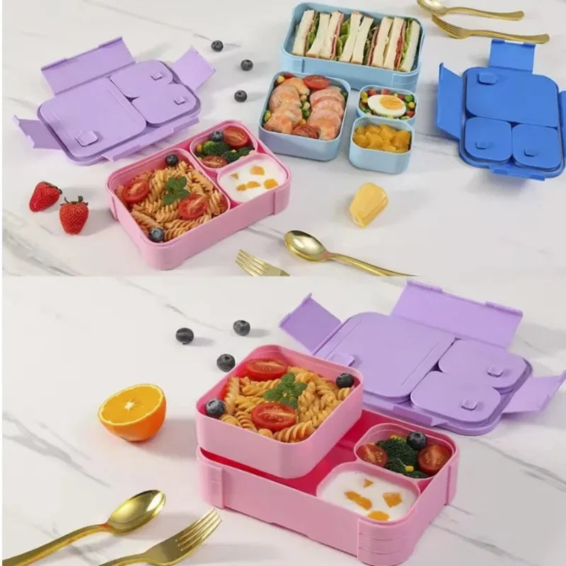 BPA-Free Leakproof Bento Lunch Box – 3-Compartment Meal Prep Bento Lunch Box Babs