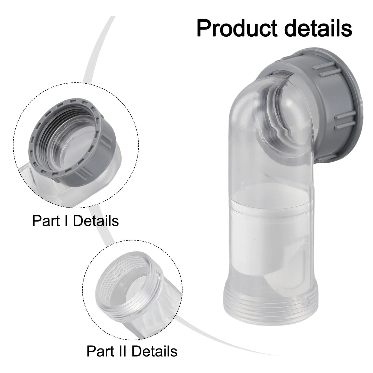 45mm Odor-Proof Curved Drain Pipe Kit with Check Valve Drain Pipe Fitting Babs