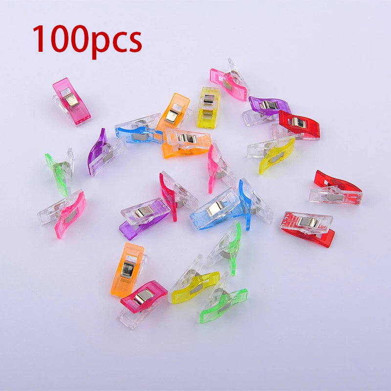 50PCS Sewing Clips – Quilting, Binding & Craft Clamps Sewing Clips Babs 100pcs-color mix