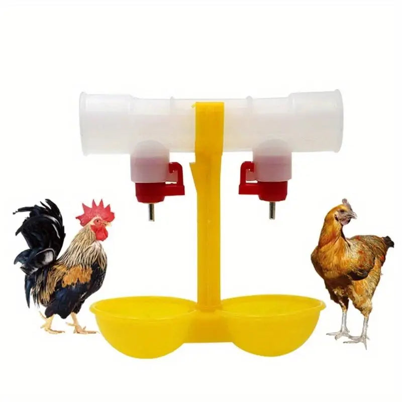 5-Pack Poultry Nipple Drinker – Double Outlet Hanging Waterer Poultry Nipple Waterer Babs