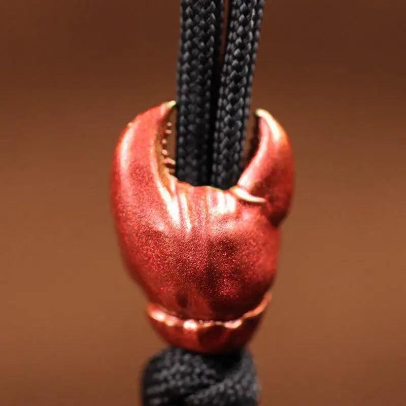 Brass Crab Claw EDC Paracord Bead – DIY Lanyard Pendant Paracord Lanyard Bead Babs