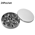 24-Piece Stainless Steel Mini Cookie Cutter Set | Baking Molds Cookie Cutter Set Babs 24Pcs set