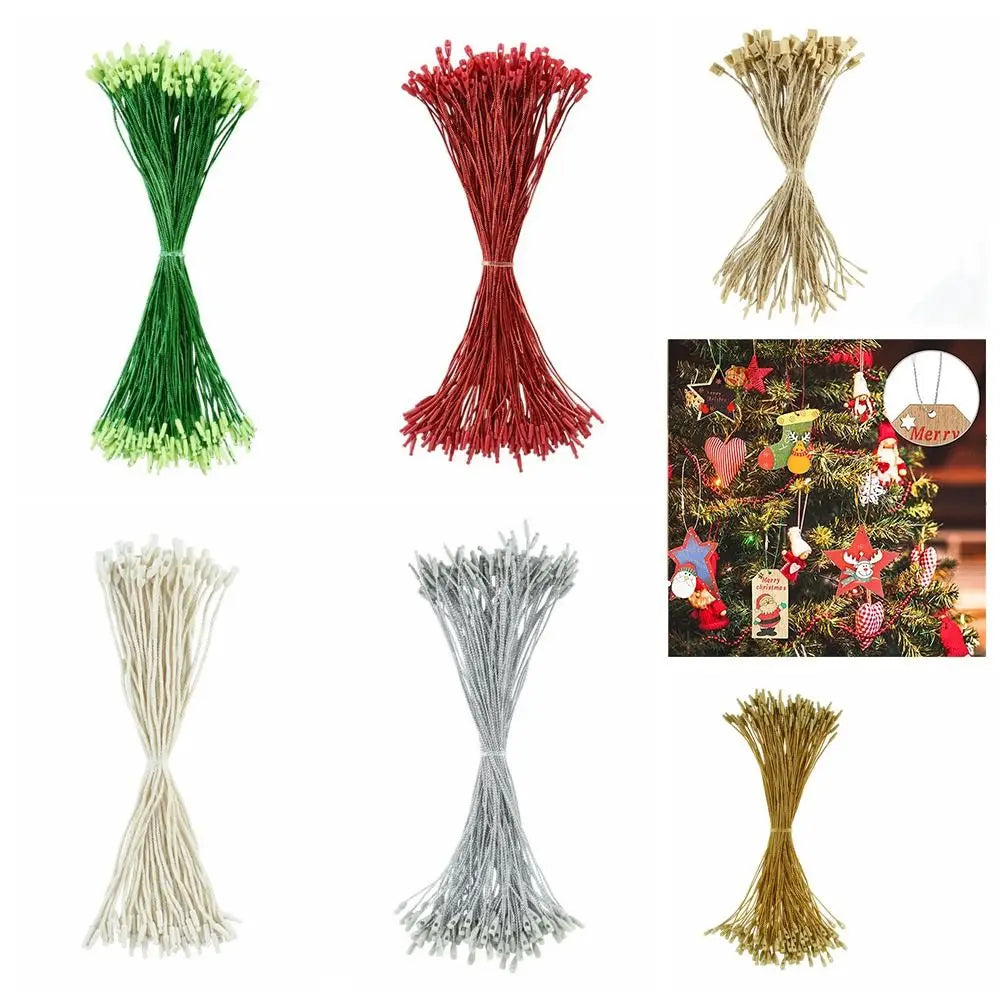 100Pcs Christmas Ornament Hanger Lanyards with Buckle | DIY Xmas Christmas Ornament Hanger Babs