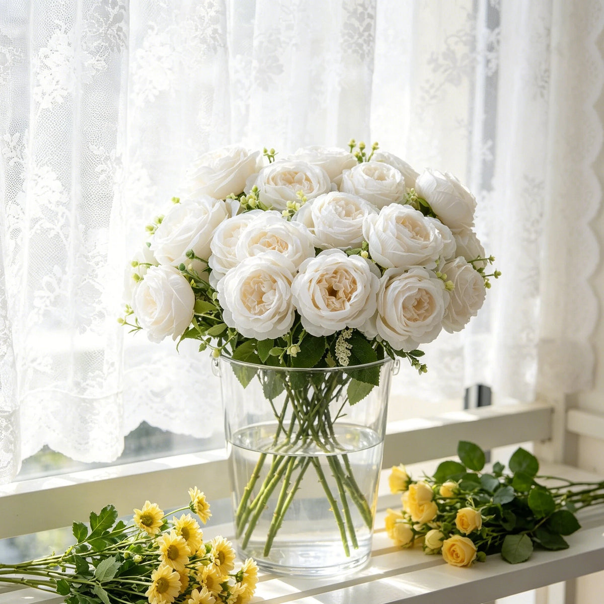 Artificial Silk Peony Bouquet – Wedding & Home Décor Artificial Flower Bouquet Babs