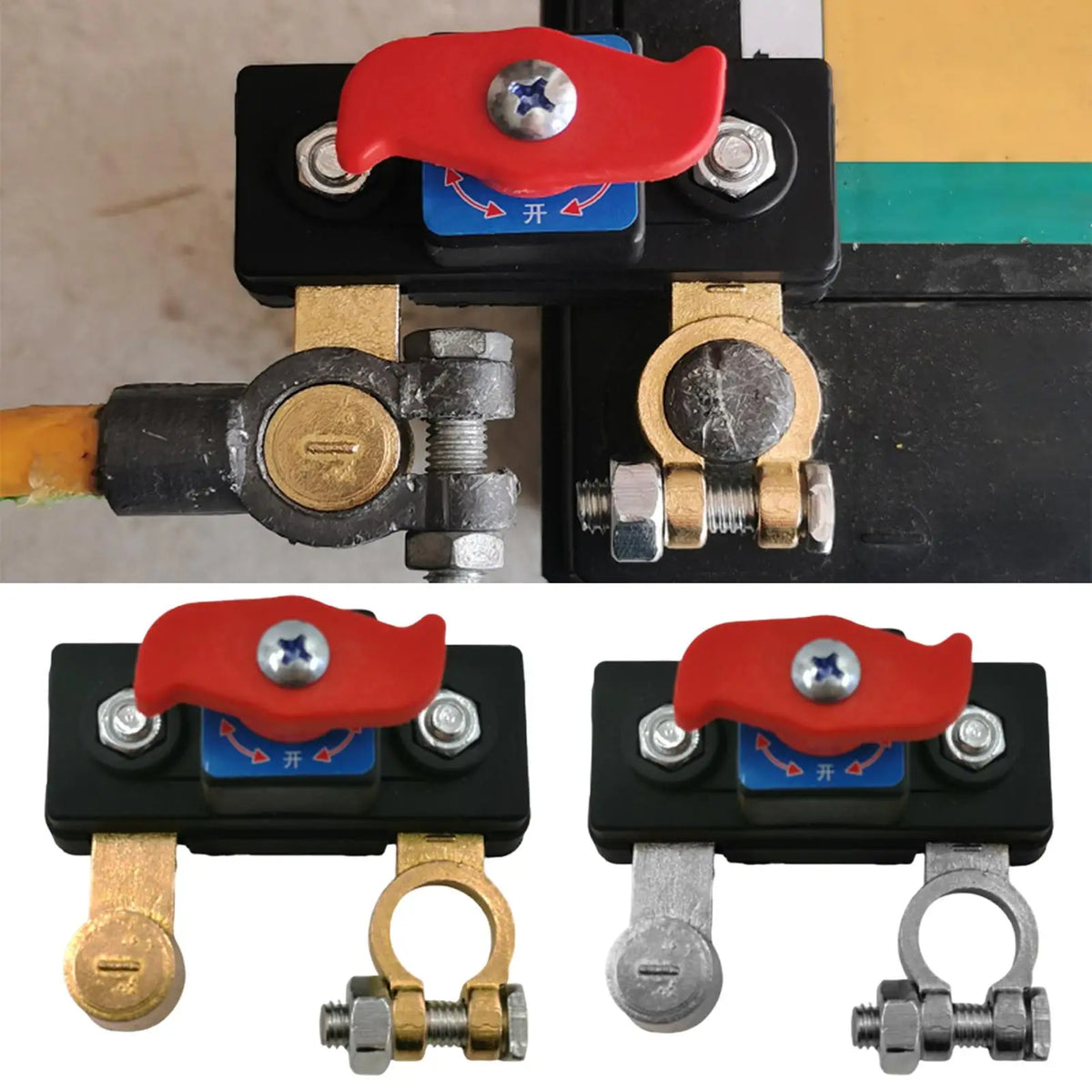 12V/24V Battery Cut-Off Switch | Zinc Alloy Disconnect Knob Battery Disconnect Switch Babs