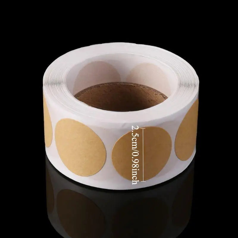 500pcs Kraft Paper Circle Labels – Vintage DIY Gift Stickers Craft Label Stickers Babs