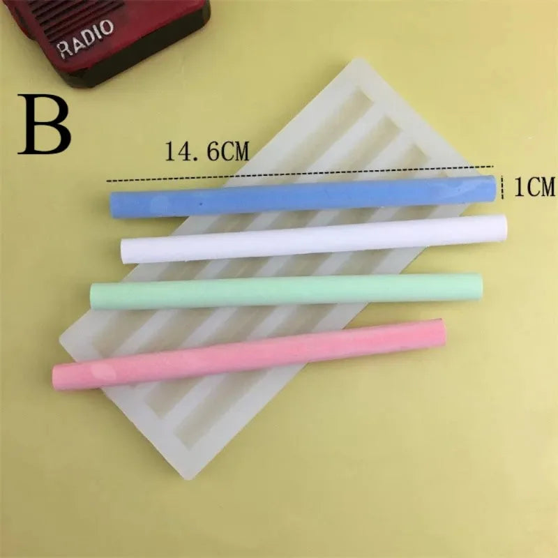 Sealing Wax Stick Silicone Mold – Half Round DIY Strip Mold Silicone Craft Mold Babs B