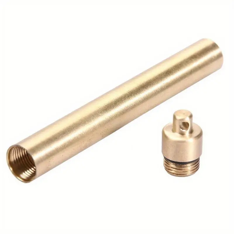 Portable Brass Toothpick Holder – Waterproof Keychain Case Toothpick Holder Babs