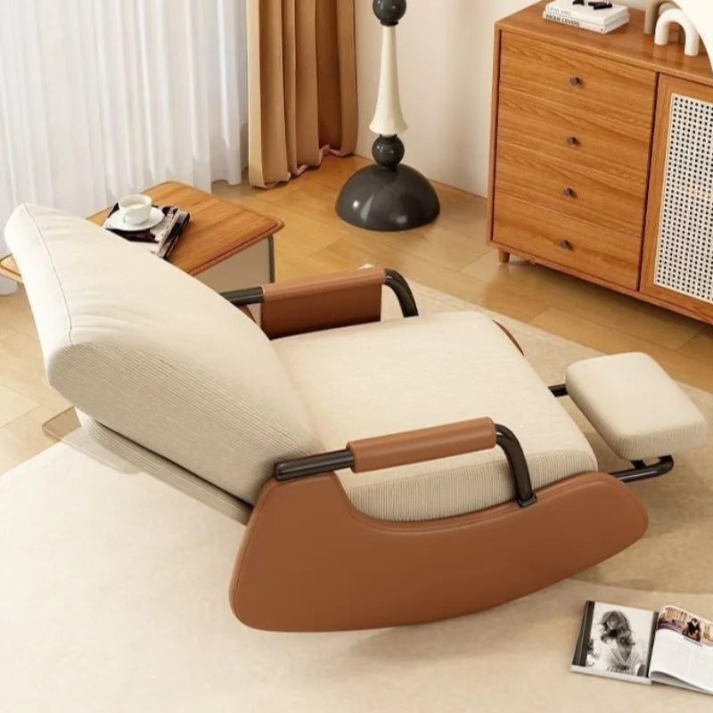 Modern Rocking Recliner Folding Armchair – Luxury Lounger Rocking Recliner Chair Babs