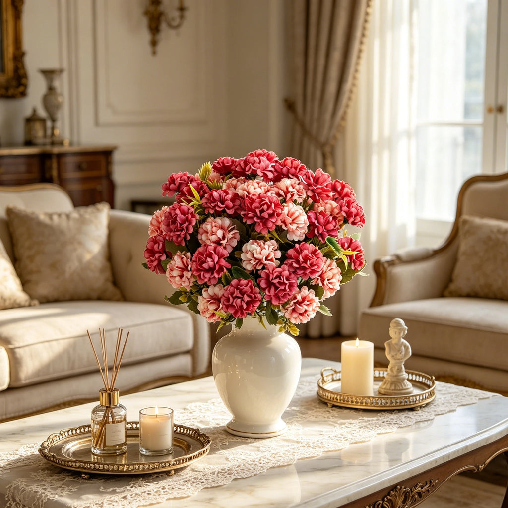 Silk Artificial Hydrangea Bouquet for Wedding & Home Décor Artificial Flower Bouquet Babs