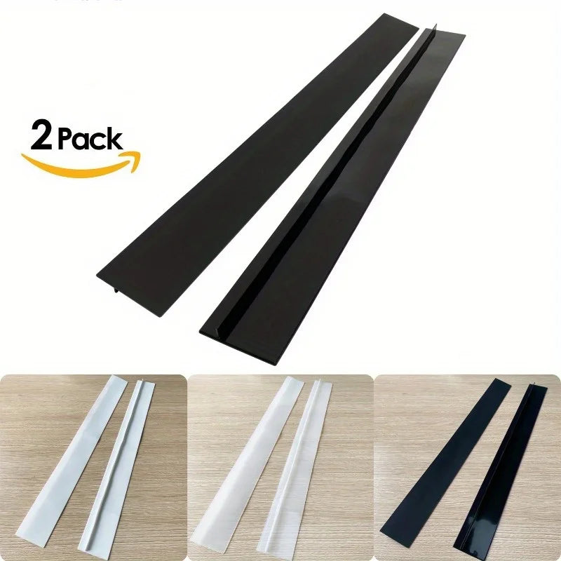 2Pcs Silicone Stove Counter Gap Cover – Heat Resistant Filler Kitchen Gap Filler Babs