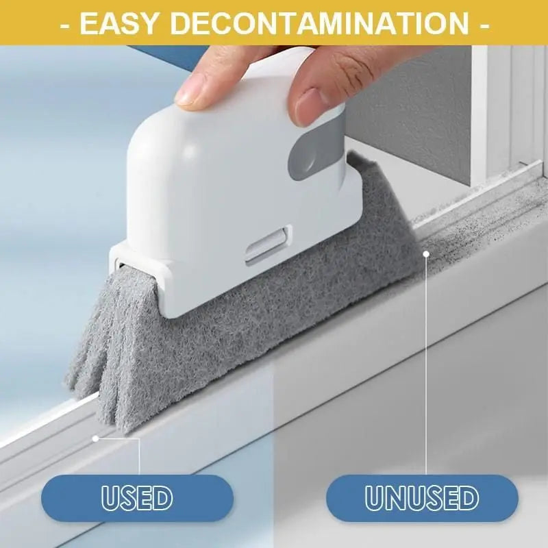 Window Groove Crevice Cleaning Brush – Replaceable Head Crevice Cleaning Brush Babs