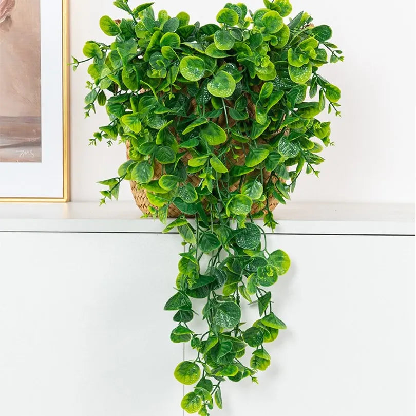 Artificial Eucalyptus Fern Vine Wall Hanging – 65cm Décor Artificial Plant Vine Babs