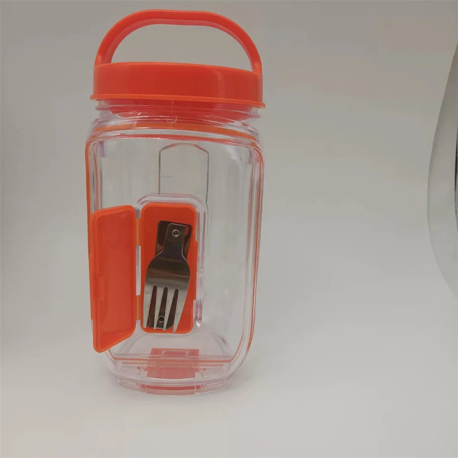 Salad Pod Leak-Proof Container with Flip Lid & Vertical Layers Salad Storage Container Babs