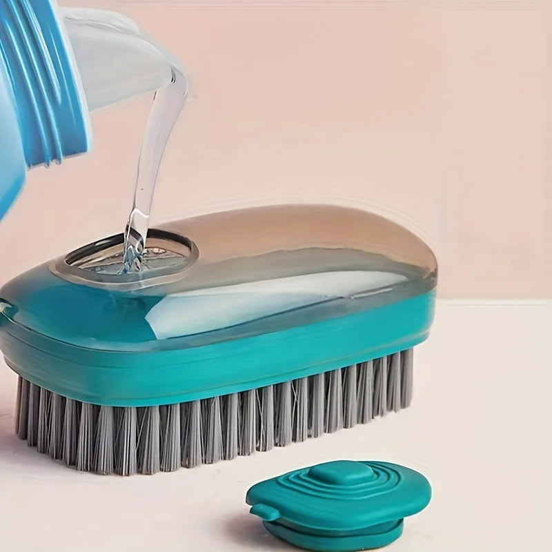 Shoe Brush with Liquid Container – Soft Bristle Cleaner Shoe Cleaning Brush Babs