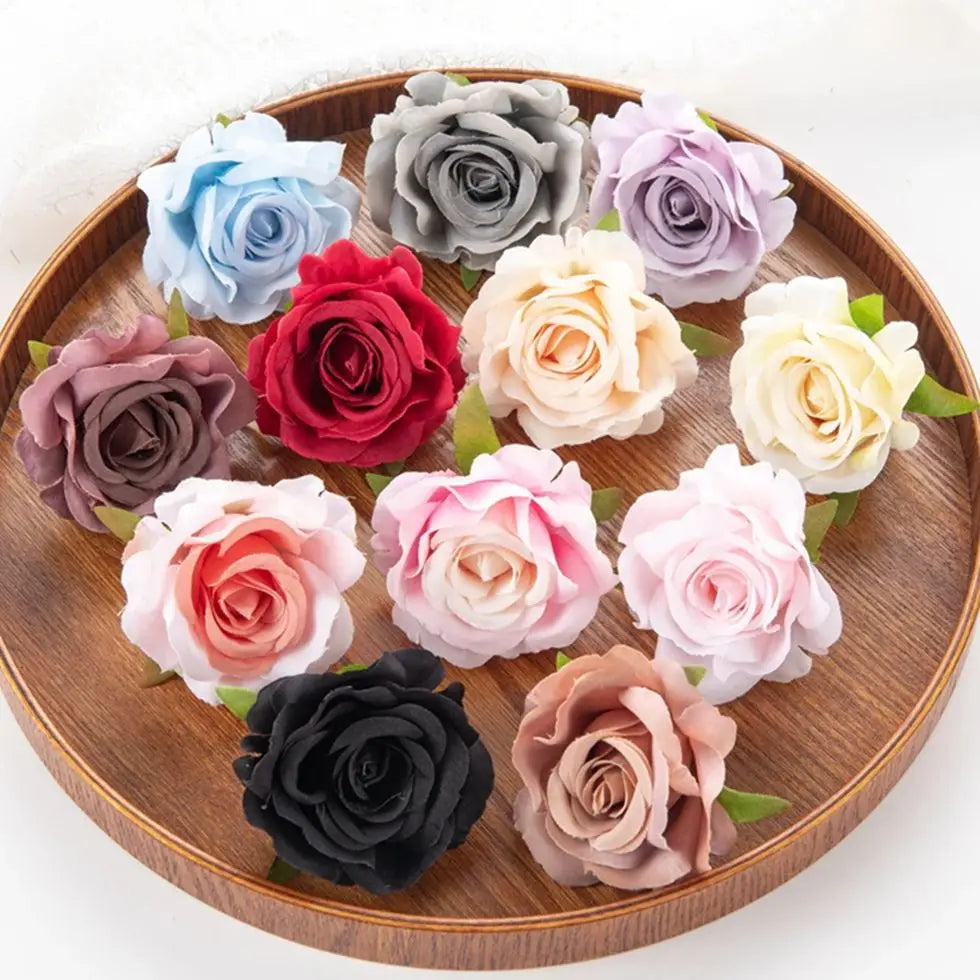 Silk Rose Artificial Flowers 10/20pcs – Wedding & Home Décor Artificial Silk Flowers Babs