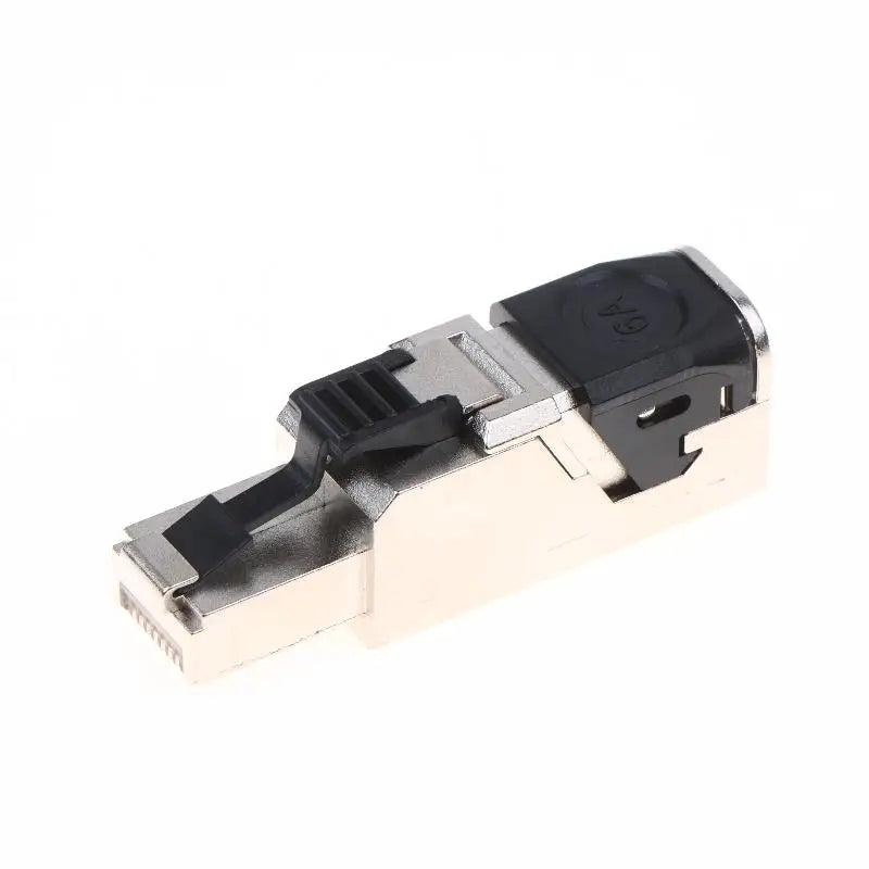 Tool-Free CAT5E RJ45 Ethernet Plug 22AWG–24AWG Reusable Ethernet RJ45 Plug Babs CAT6A Black