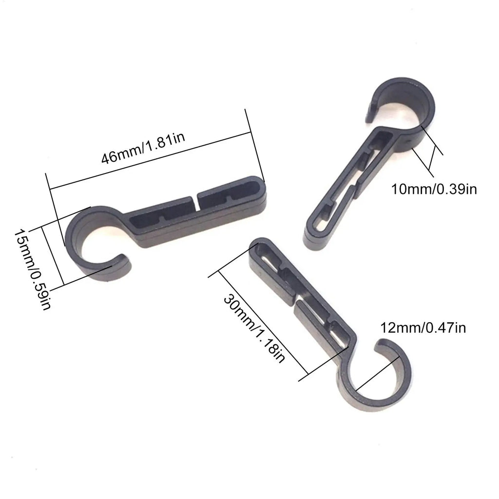 10-Pack Hard Hat Headlamp Clips – ABS Helmet Light Clamps Helmet Headlamp Clips Babs