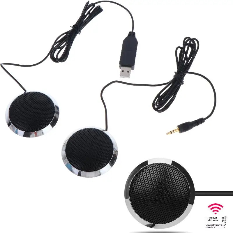 HUXUAN USB Desktop Condenser Microphone – 360° Omnidirectional Desktop Condenser Microphone Babs