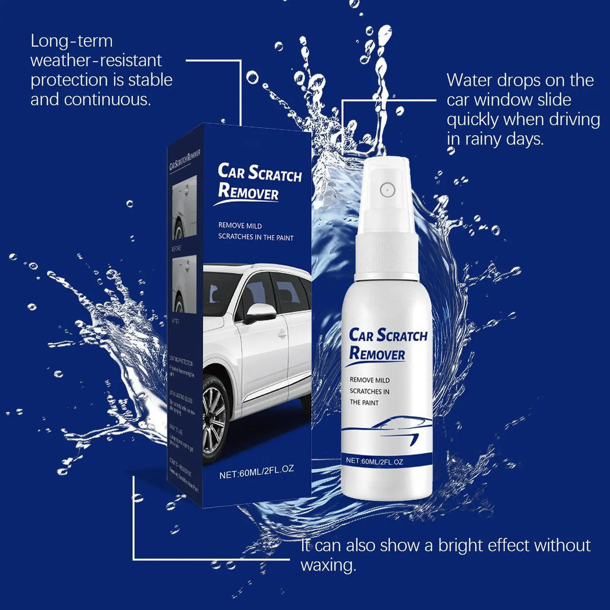 60ml Car Scratch Repair Spray | Nano Paint Restorer Car Scratch Repair Spray Babs