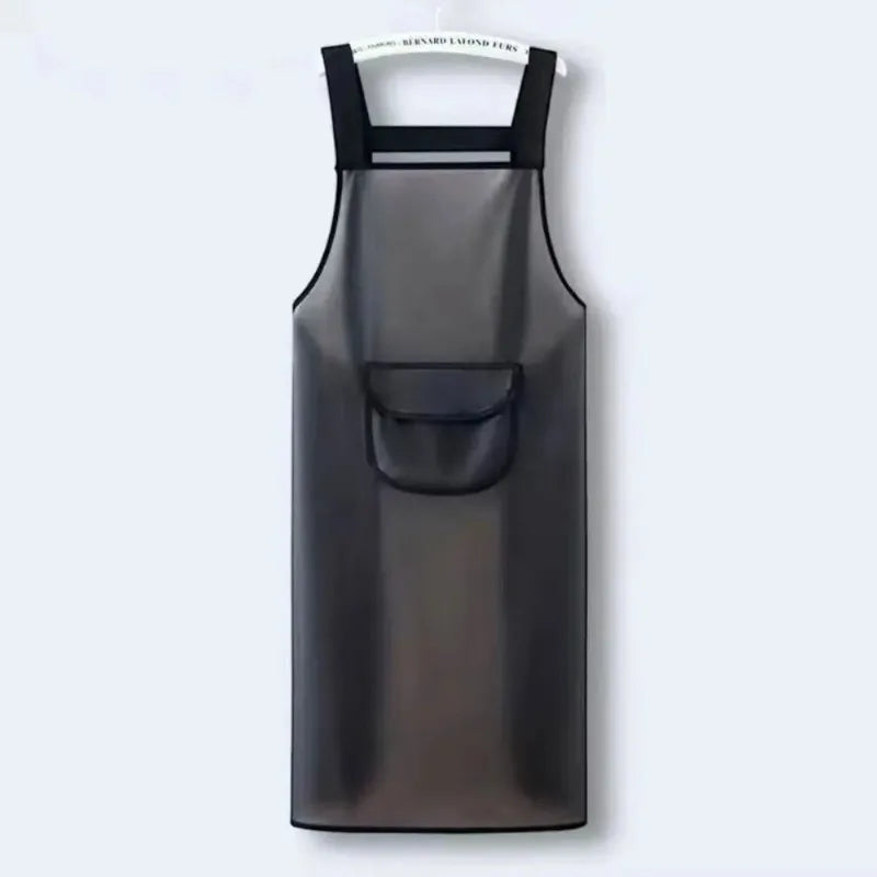 PVC Waterproof Kitchen Apron – Oil & Dirt Resistant, Transparent Kitchen Apron Babs