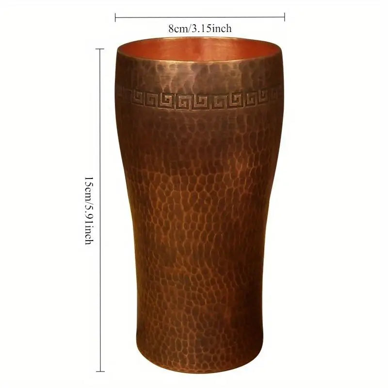 Pure Copper Handcrafted Hammered Mug – Coffee, Tea & Beer Copper Drinkware Mug Babs
