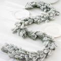Artificial Cedar Rattan Wreath 200cm – Christmas & Garden Decor Artificial Wreath Garland Babs Milky White