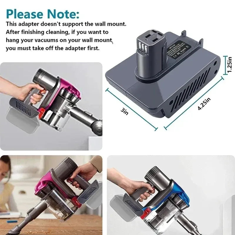 Makita 18V Battery Adapter MT31A for Dyson Type A Vacuum Battery Adapter Babs
