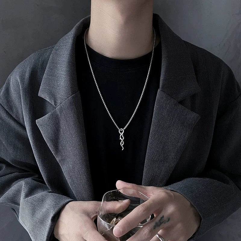 Men's Thorns Pendant Necklace – Hip Hop Minimalist Style Pendant Necklace Babs