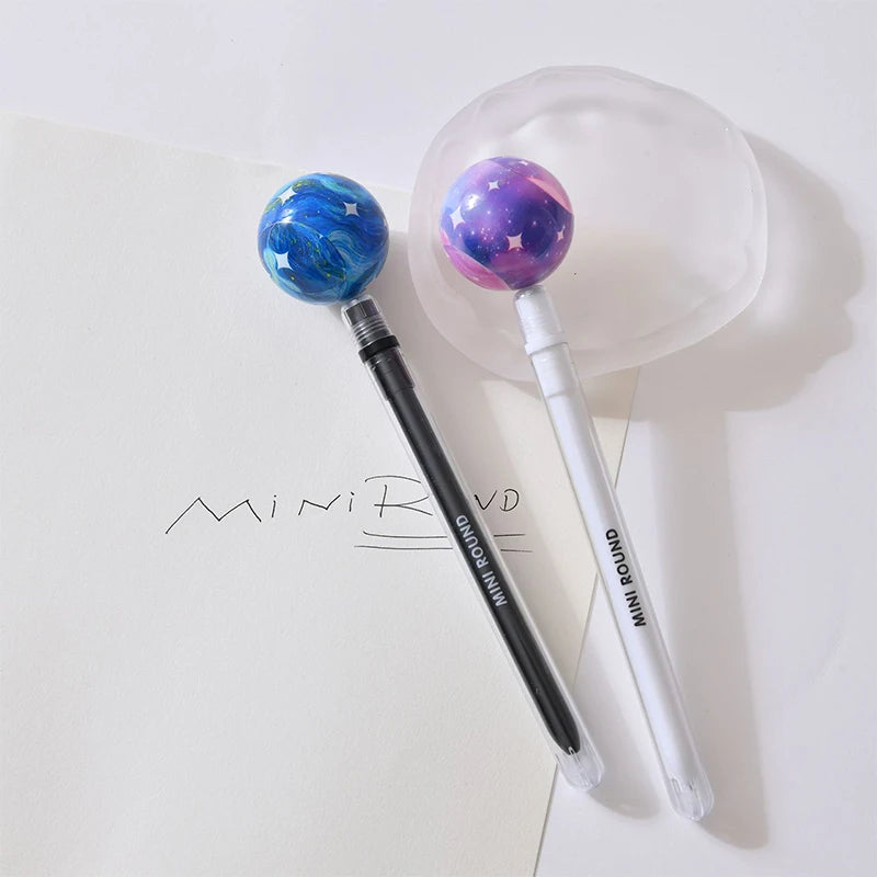 Rotating Planet Spinning Gel Pen | Fun Student Stationery Spinning Gel Pen Babs