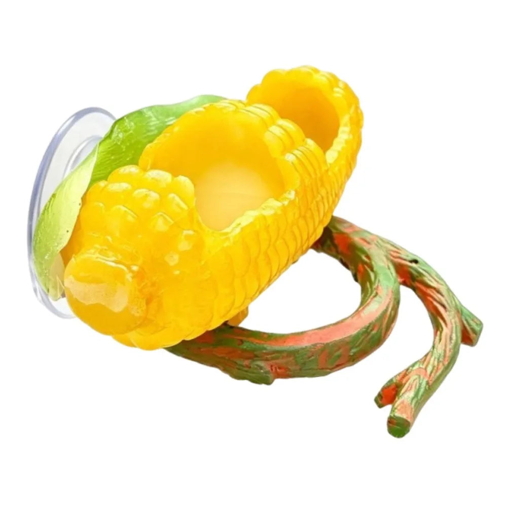 Resin Lizard Feeder Bowl with Suction Cup | Reptile Dish Reptile Feeding Bowl Babs Corn