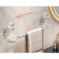 Retractable Suction Cup Towel Rack, No-Drill 30–60cm Towel Rack Babs White 30-60cm