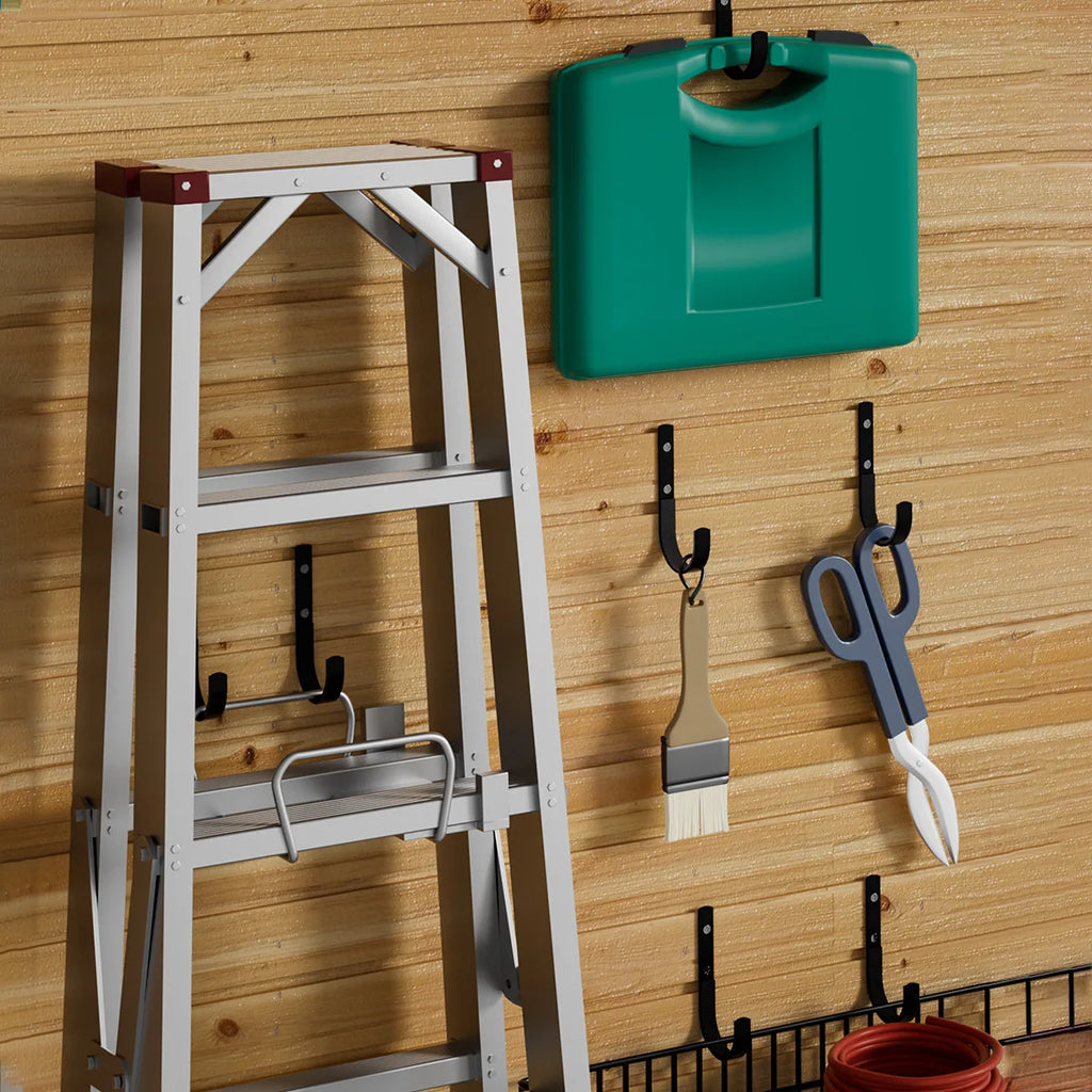 2-Pack Heavy-Duty J-Type Stainless Steel Garage Storage Hooks Garage Storage Hooks Babs