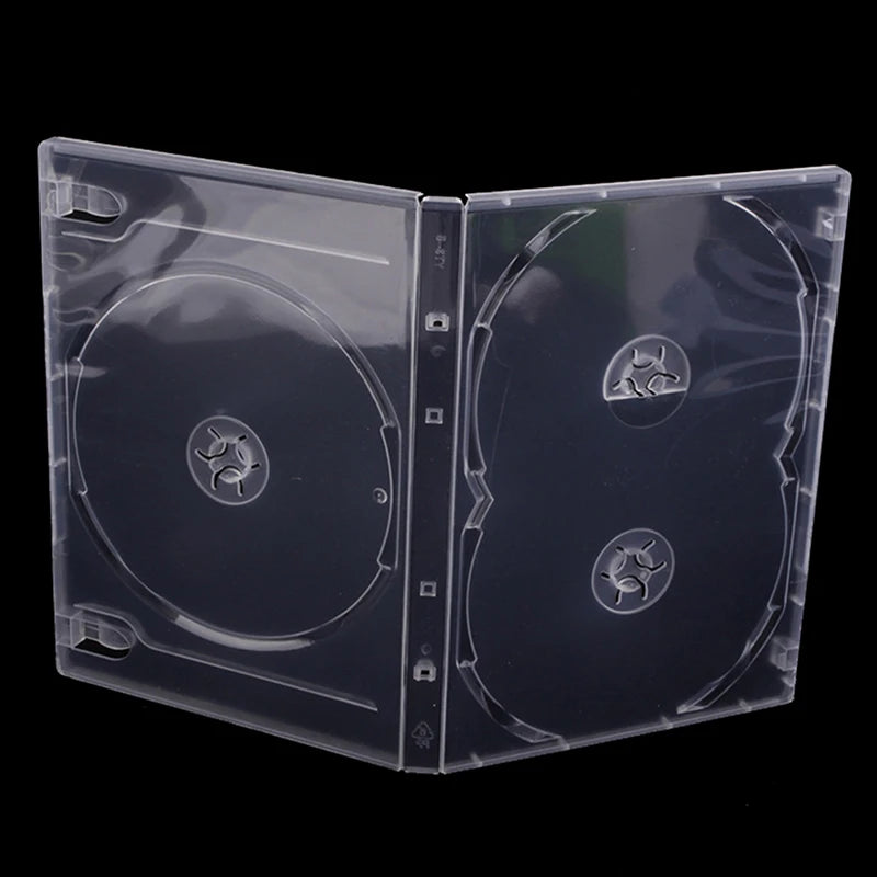 3-Disc PP Plastic CD DVD Case – Clear Transparent Storage Box CD DVD Storage Case Babs