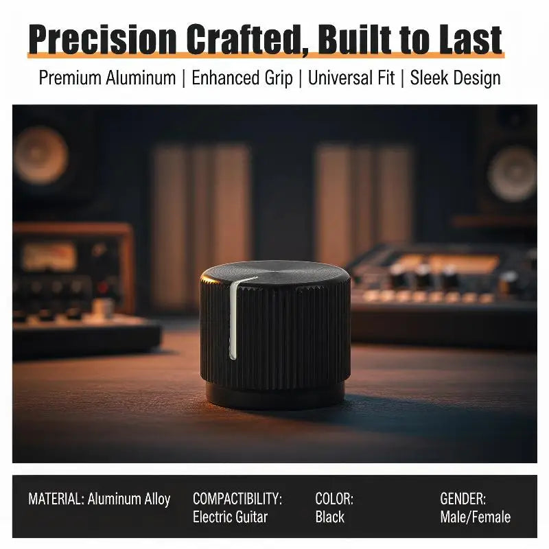 Aluminum Flat Top Half-Shaft Bass Knob | HUXUAN Bass Guitar Knob Babs Default Title