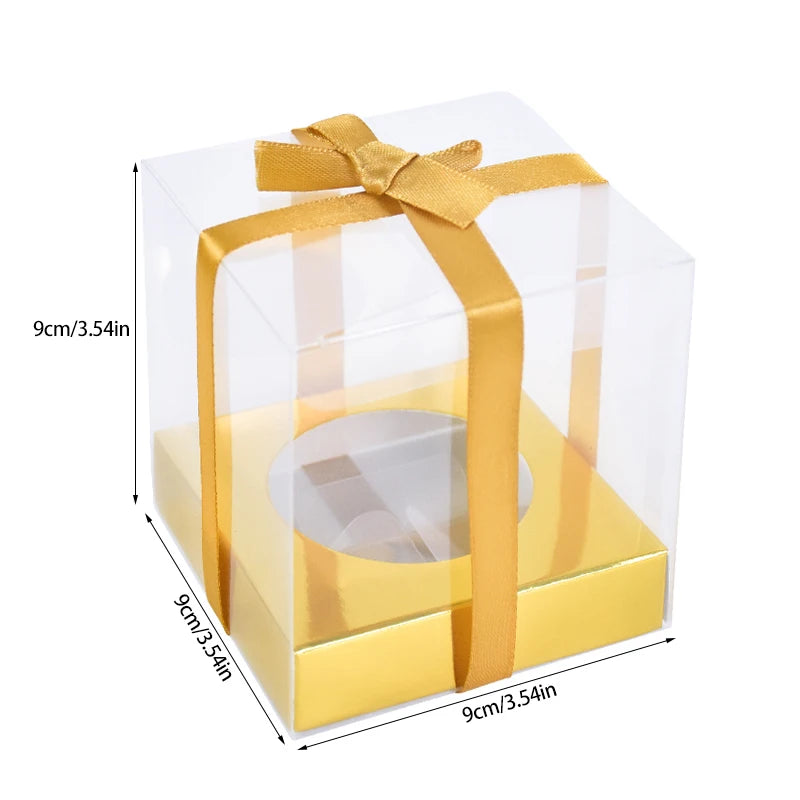 12-Pack Transparent Cupcake Boxes – Wedding & Party Packaging Dessert Packaging Box Babs