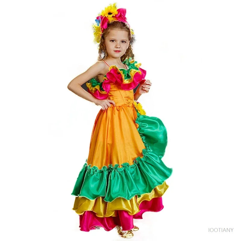 Kids Brazilian Carnival Dance Costume – Boys & Girls Set Kids Dance Costume Babs