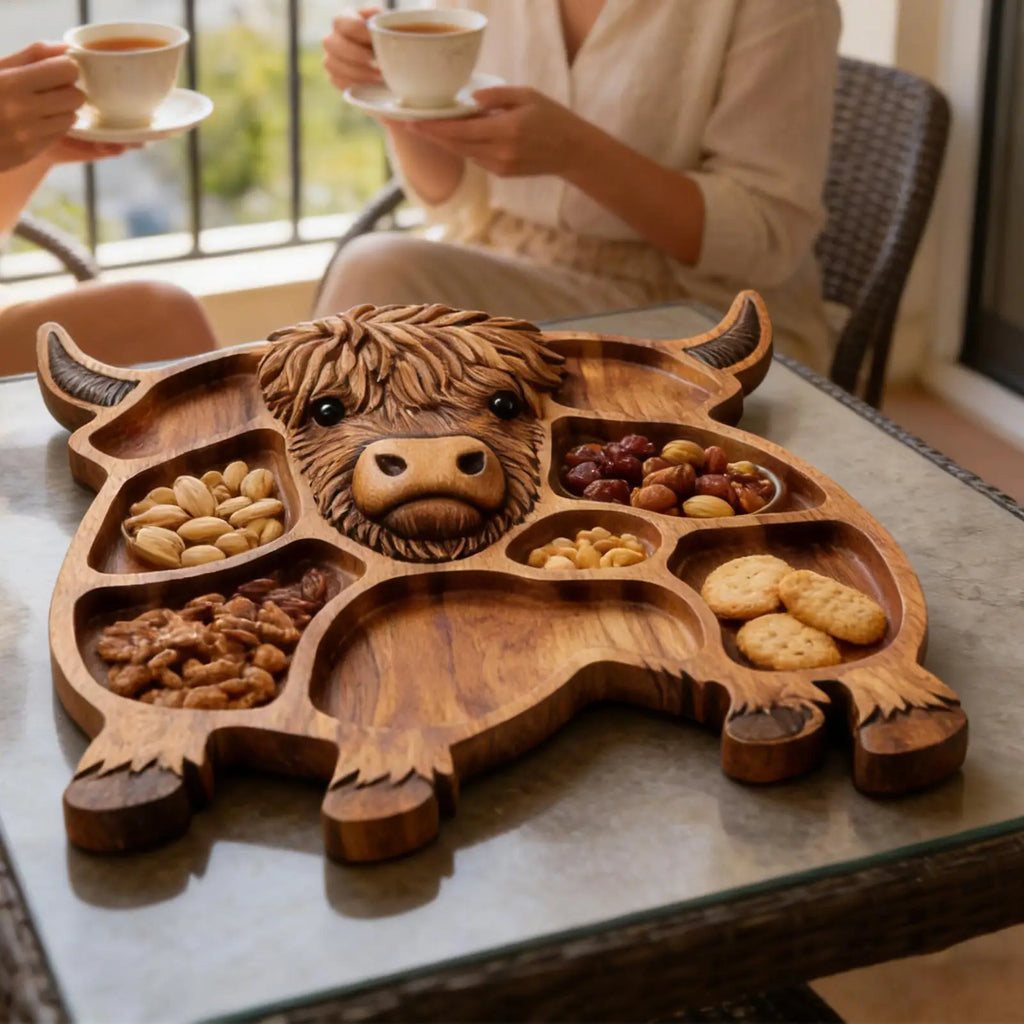 Cow Charcuterie Board – Wooden Food Platter for Parties Charcuterie Serving Board Babs